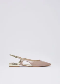 Slingback in vernice