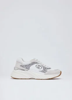 Sneakers con dettagli glitter