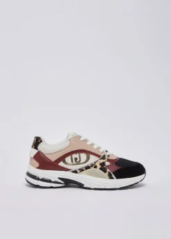 Sneakers con dettagli in cavallino