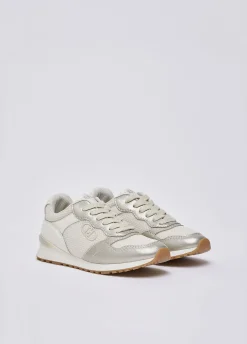 Sneakers con dettagli in mesh