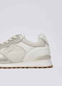 Sneakers con dettagli in mesh