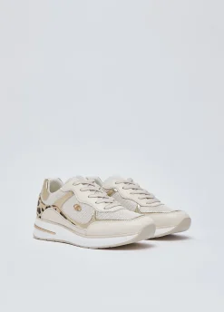 Sneakers con dettaglio animalier