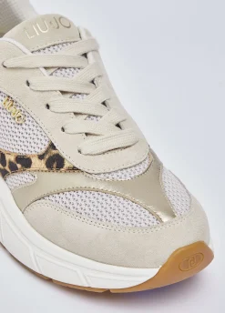 Sneakers con dettaglio animalier