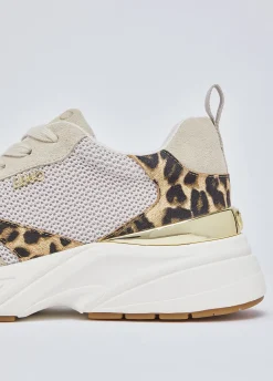 Sneakers con dettaglio animalier