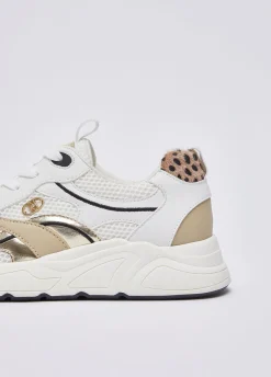 Sneakers con dettaglio animalier