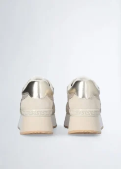 Sneakers con logo glitter