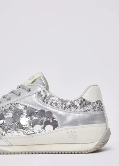 Sneakers con maxi paillettes
