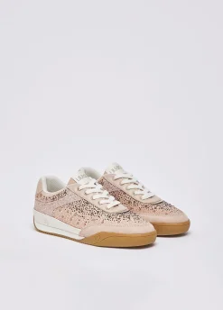 Sneakers con strass all-over