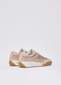 Sneakers con strass all-over