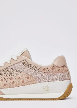 Sneakers con strass all-over
