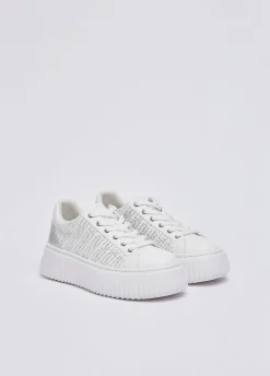 Sneakers con strass monogram