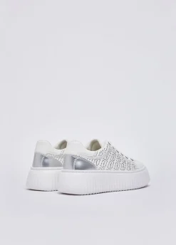 Sneakers con strass monogram