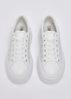 Sneakers con strass monogram