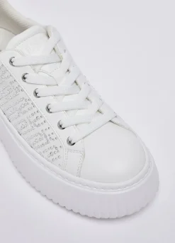 Sneakers con strass monogram