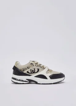 Sneakers effetto pitone
