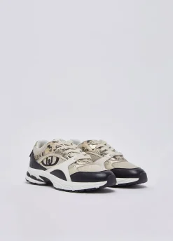 Sneakers effetto pitone