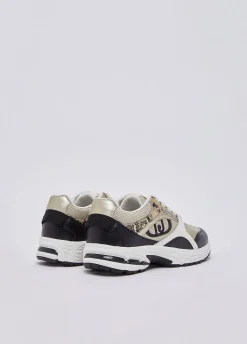 Sneakers effetto pitone