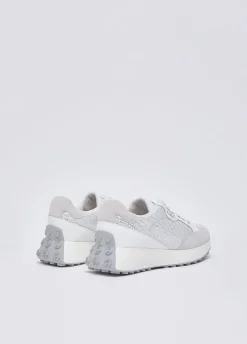 Sneakers in mesh e paillettes
