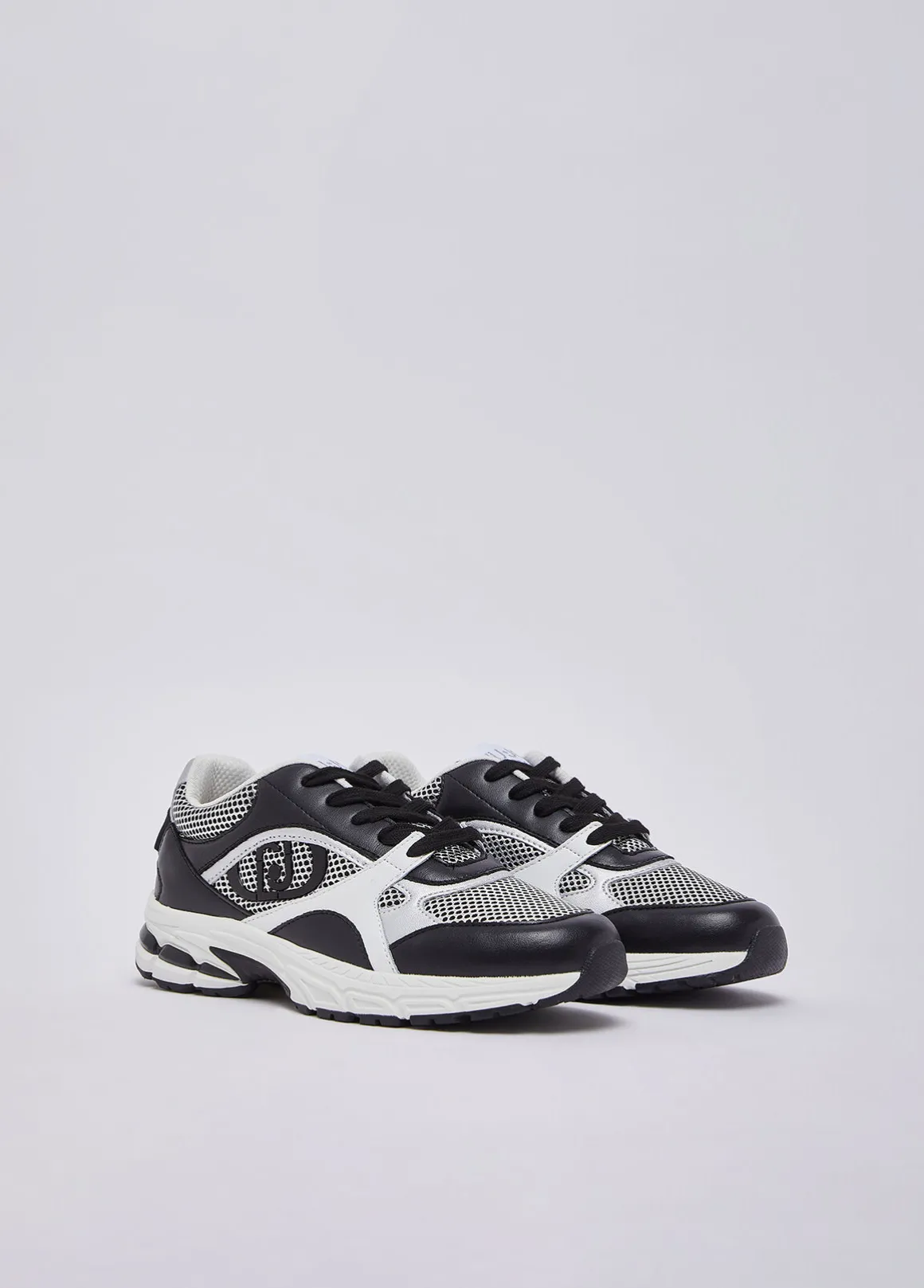 Sneakers in mesh metallizzato