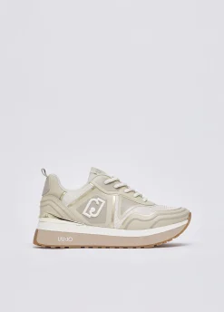 Sneakers in mesh stampato
