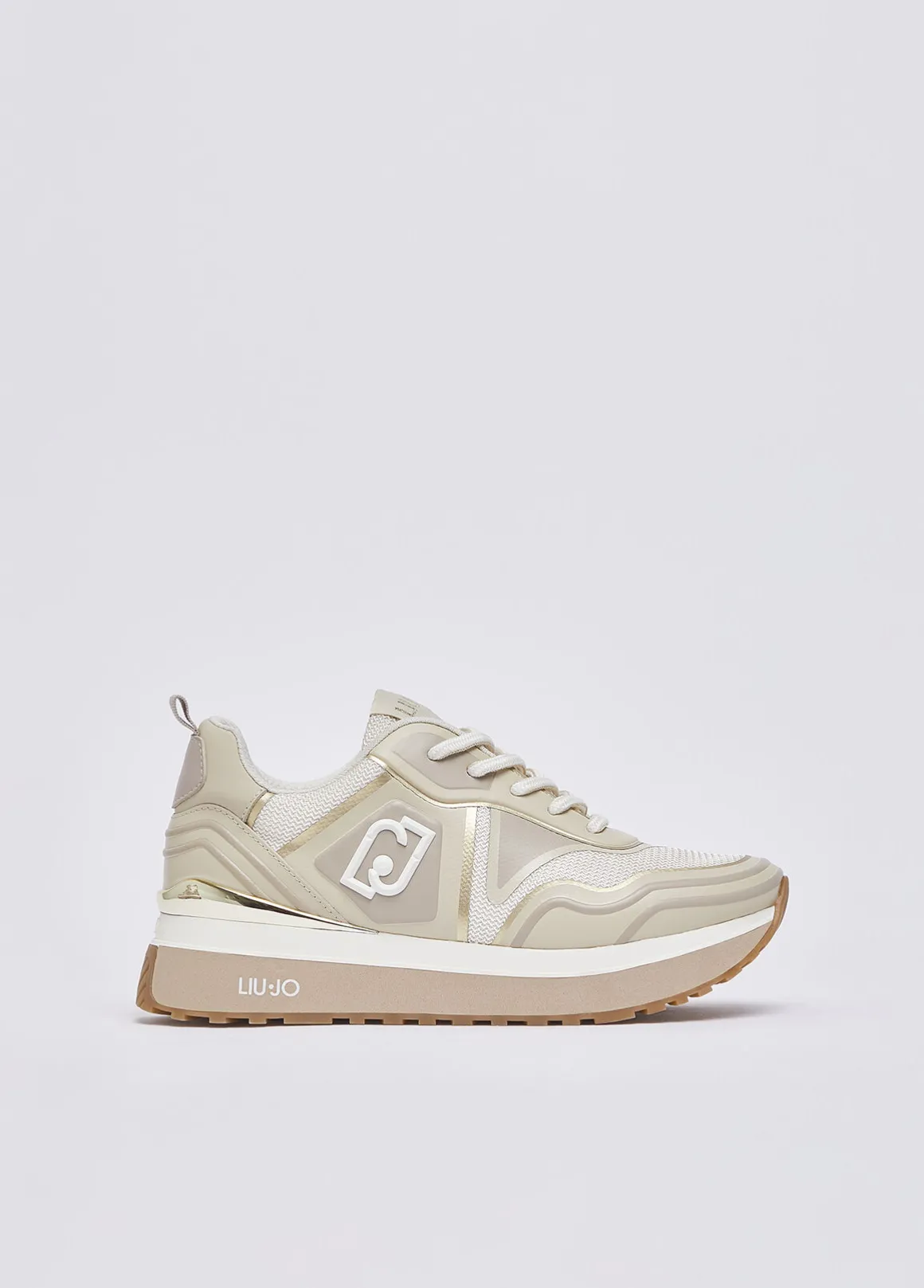 Sneakers in mesh stampato