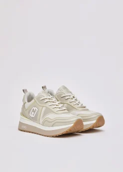 Sneakers in mesh stampato