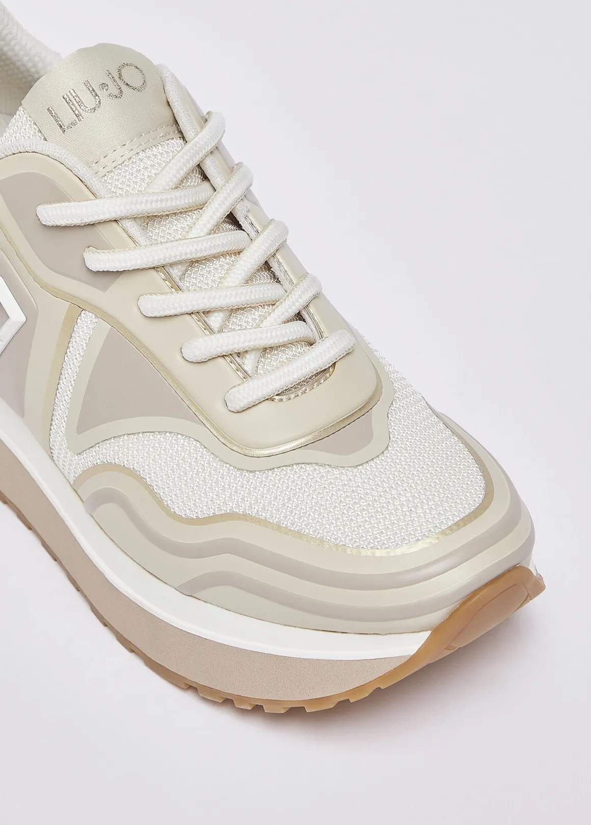 Sneakers in mesh stampato
