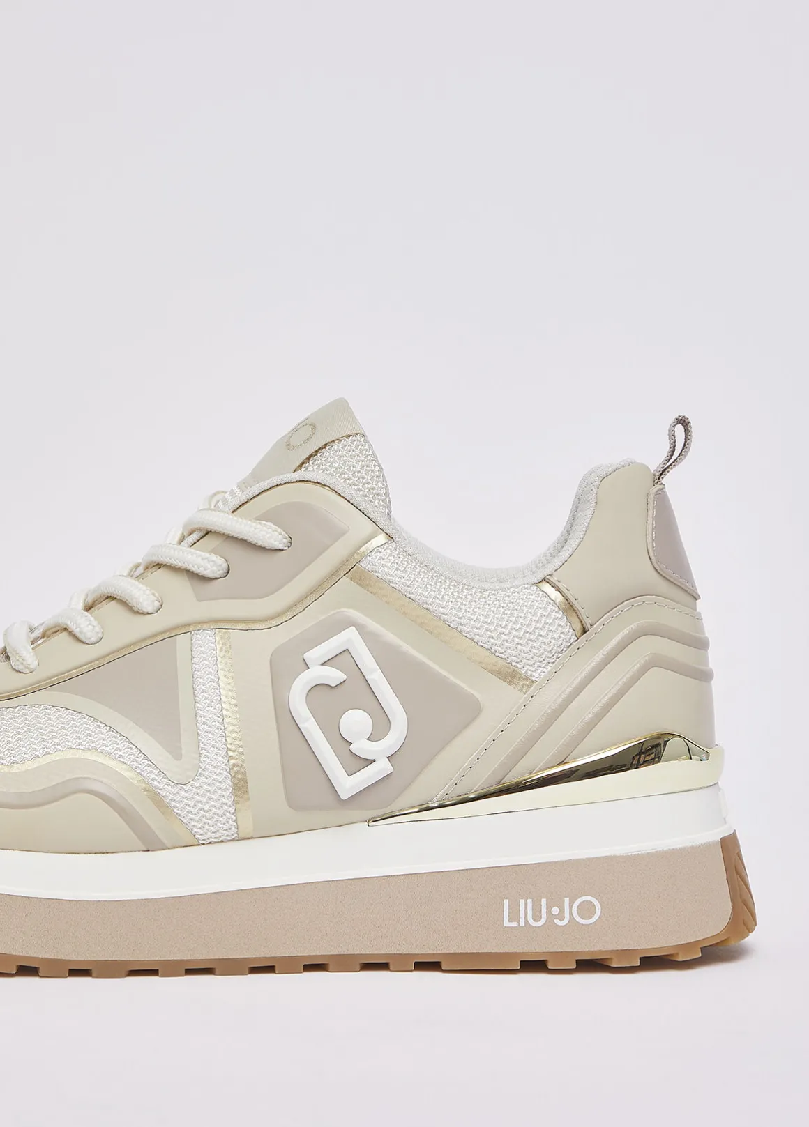 Sneakers in mesh stampato