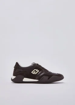 Sneakers in pelle e suede