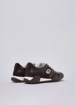Sneakers in pelle e suede