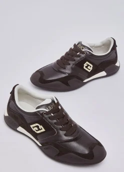 Sneakers in pelle e suede