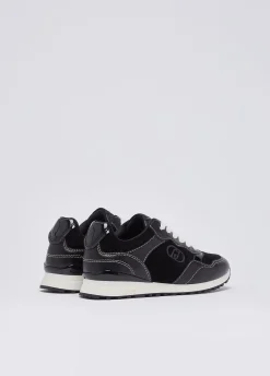 Sneakers in pelle e suede
