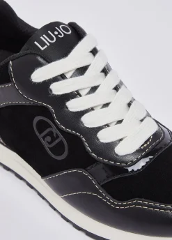 Sneakers in pelle e suede