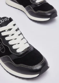 Sneakers in pelle e suede