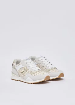 Sneakers in rafia