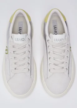 Sneakers in suede con strass