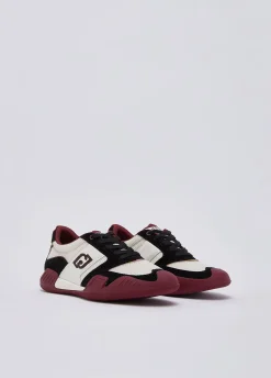 Sneakers in suede e mesh