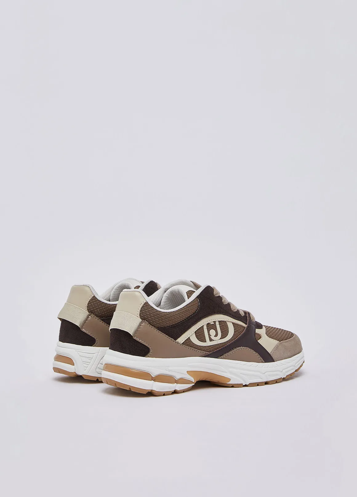 Sneakers in suede e mesh