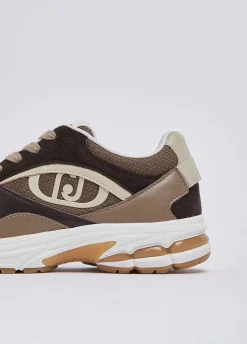 Sneakers in suede e mesh