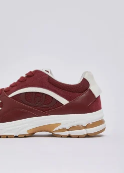 Sneakers in suede e mesh