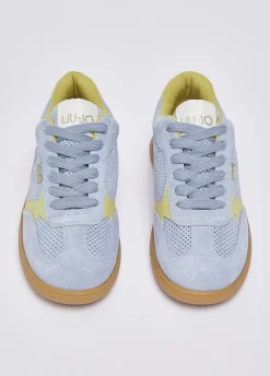 Sneakers in suede traforata