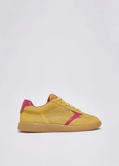Sneakers in suede traforata
