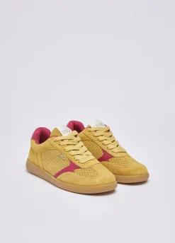 Sneakers in suede traforata