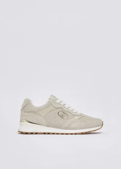 Sneakers in suede traforato
