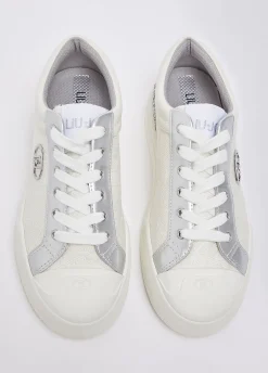 Sneakers monogram con glitter