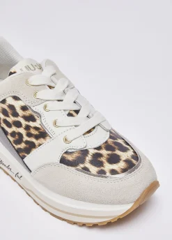 Sneakers platform animalier