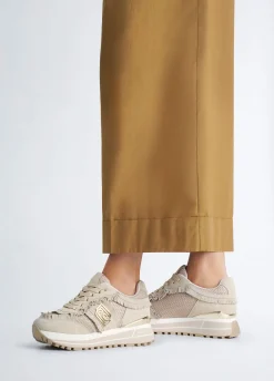 Sneakers platform con frange