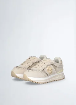 Sneakers platform con frange