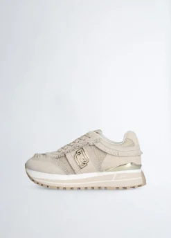 Sneakers platform con frange
