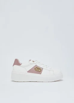 Sneakers platform con logo